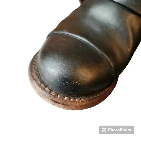 Freebird by Steven Shoes Crue Leather and Suede Bootie Red Black Size 6 - Picture 6 of 13